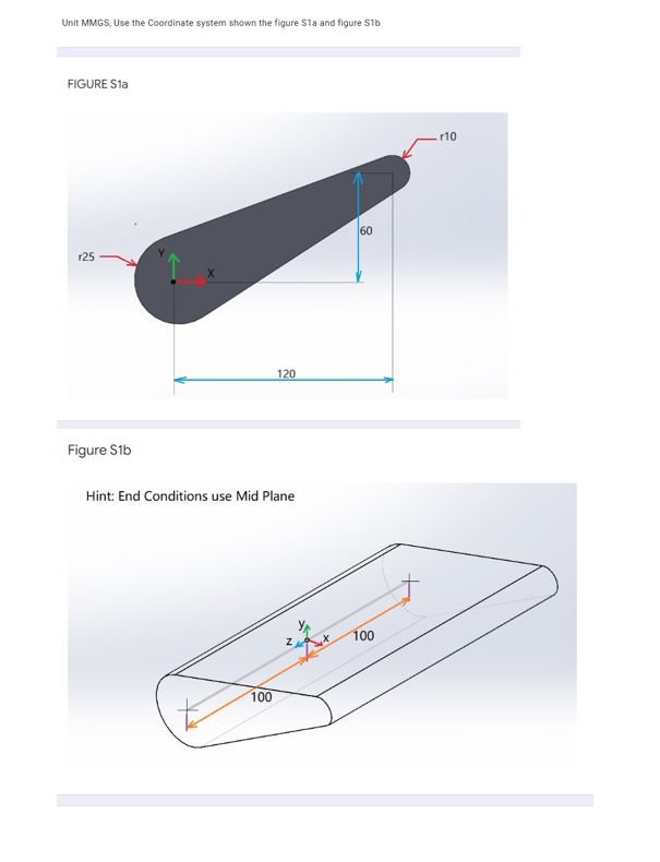 Unit Mmgs Use The Coordinate System Shown The Figure Sia And Figure Sib Figure S1 10 60 R25 120 Figure S1b Hint End C 1