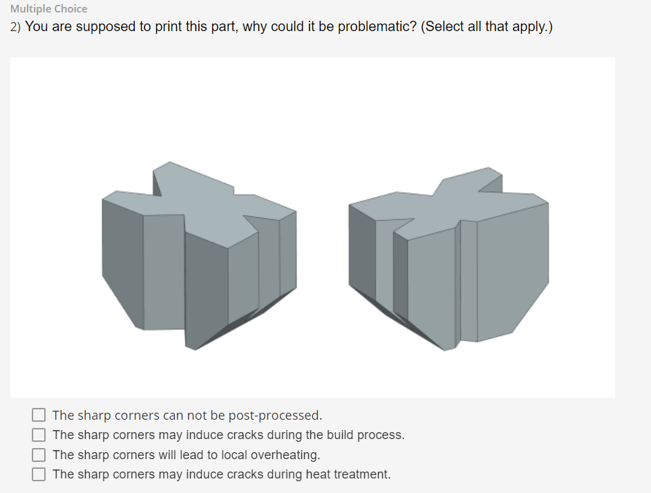 Multiple Choice 2 You Are Supposed To Print This Part Why Could It Be Problematic Select All That Apply The Sharp 1