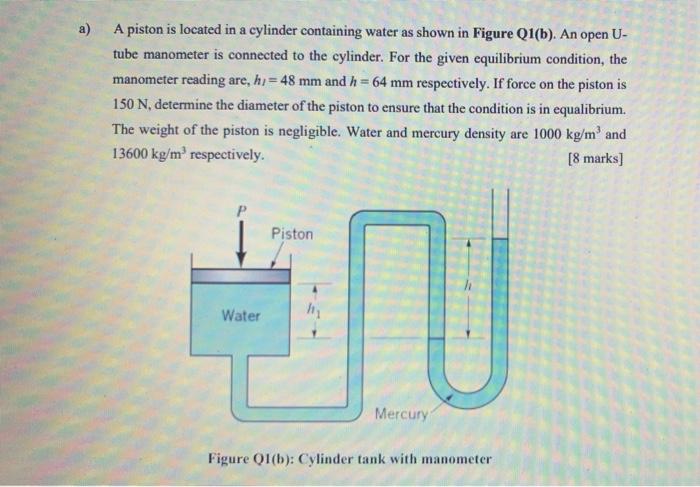 Please Help Me To Solve This As Soon As Possible Using Fluid Mechanics Subject 1