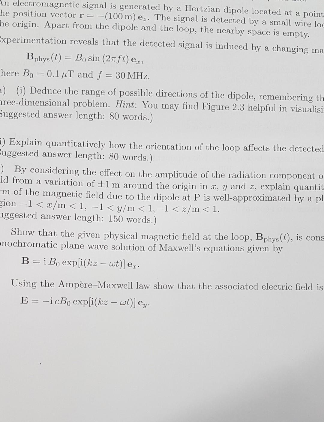 Physics Electromagnetism 1
