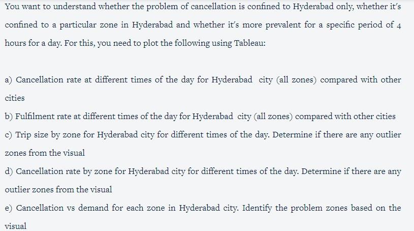 You Want To Understand Whether The Problem Of Cancellation Is Confined To Hyderabad Only Whether It S Confined To A Par 1