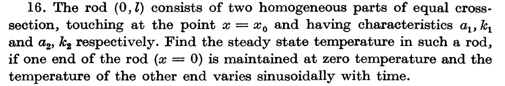 16 The Rod 0 1 Consists Of Two Homogeneous Parts Of Equal Cross Section Touching At The Point X X And Having Cha 1