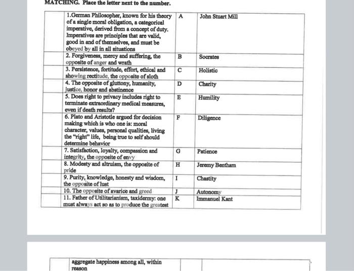 Answer More Please Answer More Please Please Pretend This Is One Page Match Appropriate Letter And Word With The Right 1