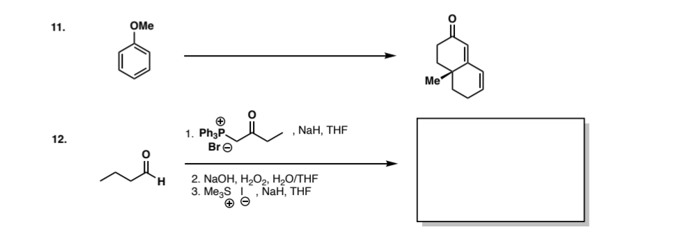 Provide The Appropriate Reagents Or Product For The Following Examples 1