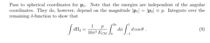 Q Be The Total Four Momentum Of The Inital State Then We Can Stick On An Additional Overall Four Momentum Conserving 8 3
