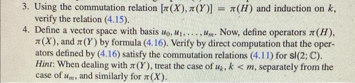 3 Using The Commutation Relation 7 X A Y A H And Induction On K Verify The Relation 4 15 4 Define A Vector S 1
