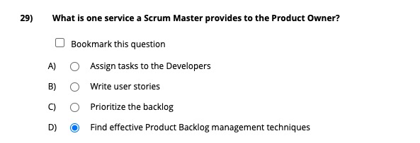 What Is One Service A Scrum Master Provides To The Product Owner