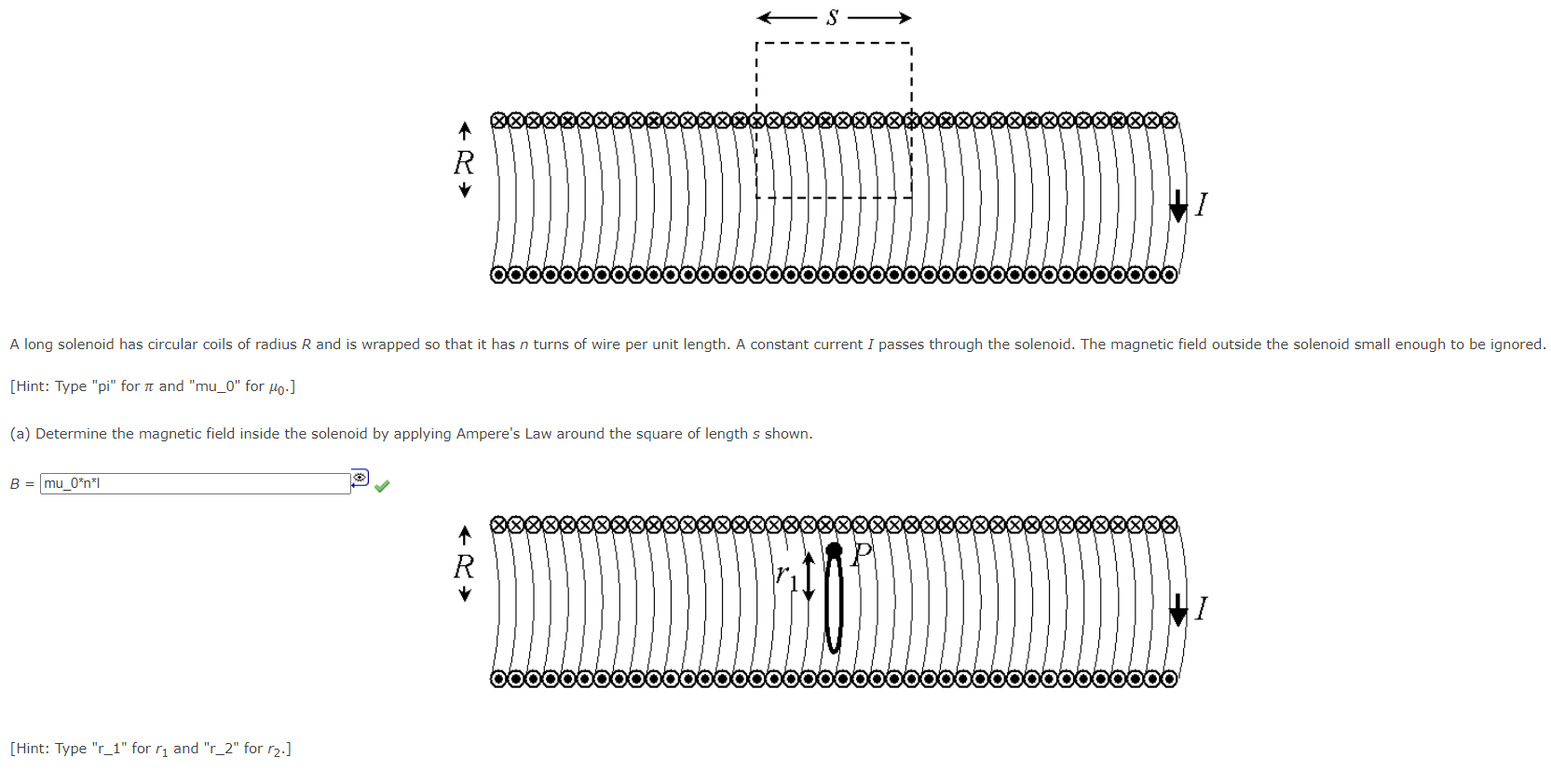 S Oooooooooooooooooooo Oooooooooooooooooo A Long Solenoid Has Circular Coils Of Radius R And Is Wrapped So That It Has N 1
