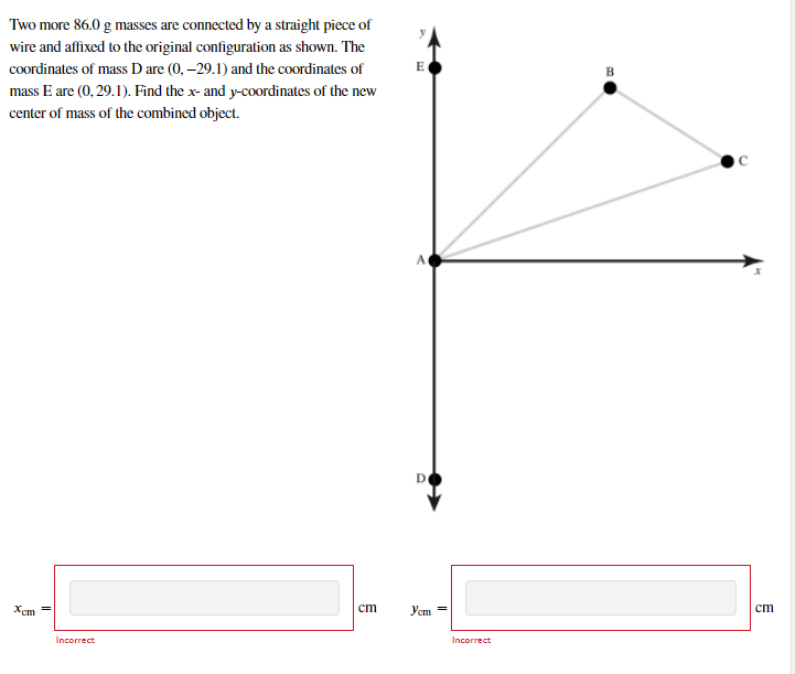 B Three 86 0 G Masses Are Connected In A Triangular Shape By Massless Rigid Wires As Shown In The First Image Which Is 2