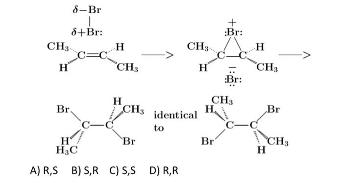 Br Ad Br2 C Br N 22 Z How Many Stereoisomers A 2 B 3 C 4 Br Br Br2 Br Br A Syn B Anti Addition Maybe 5