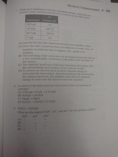 Big Idea 5 Thermodynamics 4