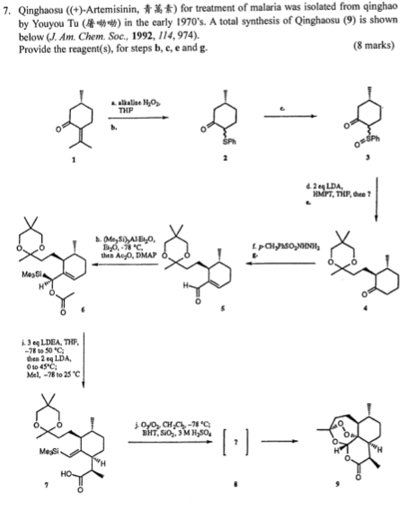7 Qinghaosu Artemisinin For Treatment Of Malaria Was Isolated From Qinghao By Youyou Tu In The Early 1970 1