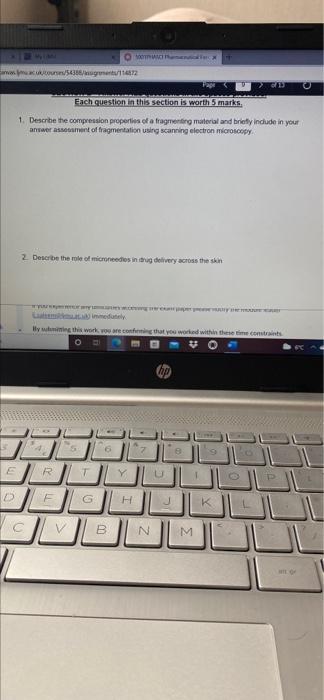 54386 Get 1172 Each Question In This Section Is Worth Marks 1 Describe The Compression Properties Of A Fragmenting Mate 1