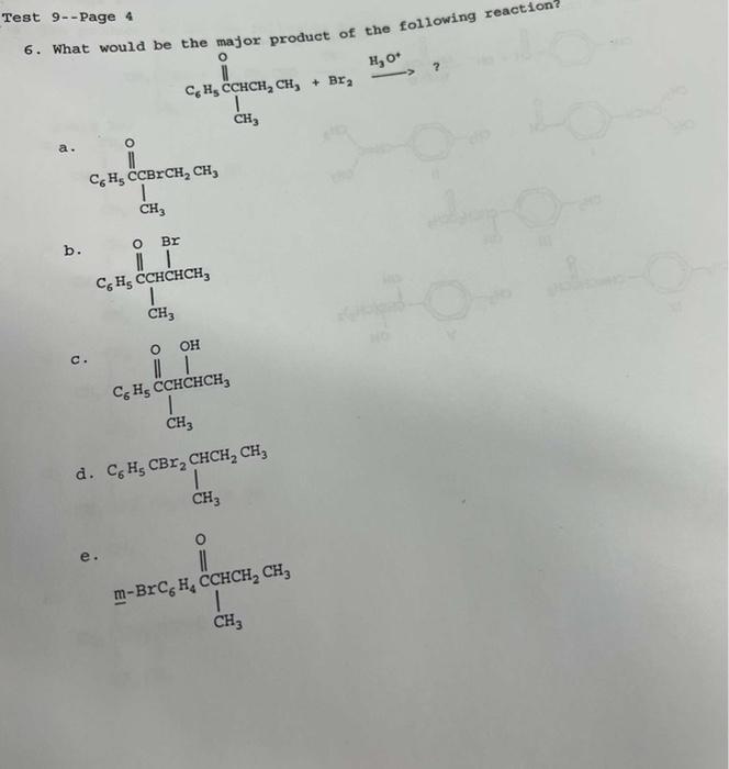 7 Which Reagents Would You Se To Synthesie Und By It Condensation C1 Colecam Com Cesk And Cach B Ch Cho And Ccm 3