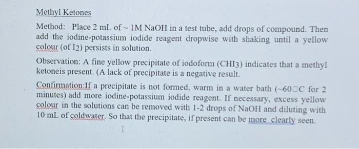 567 10 11 12 13 14 15 16 Section Ii Functional Group Tests Additional Safety Notes Do All Tests In The Fumchood Don T 3