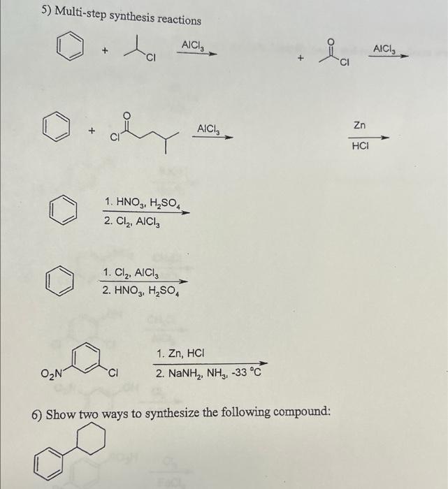 2 Show 2 Ways That You Could Synthesize P Bromobenzoic Acid From Benzene A 3 Starting With Benzene Show How You Wou 2