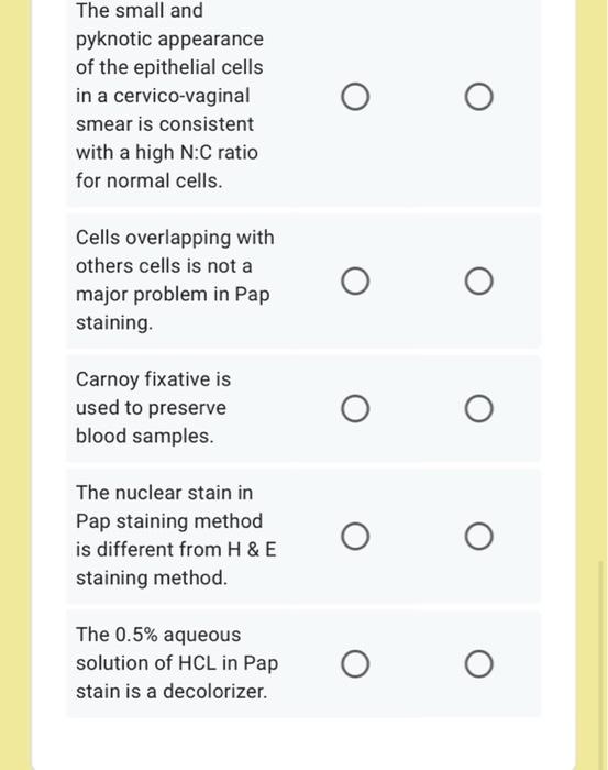 True False The Needle Used In Blood Donation Has The Same Gauge With The Needle Used In Fna The Sample Cells In Cytopath 2