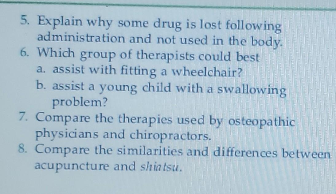 Study Questions 1 Compare A Generic Name With A Trade Name 2 Explain Why One Drug Is Taken Every 3 Hours But Another 2