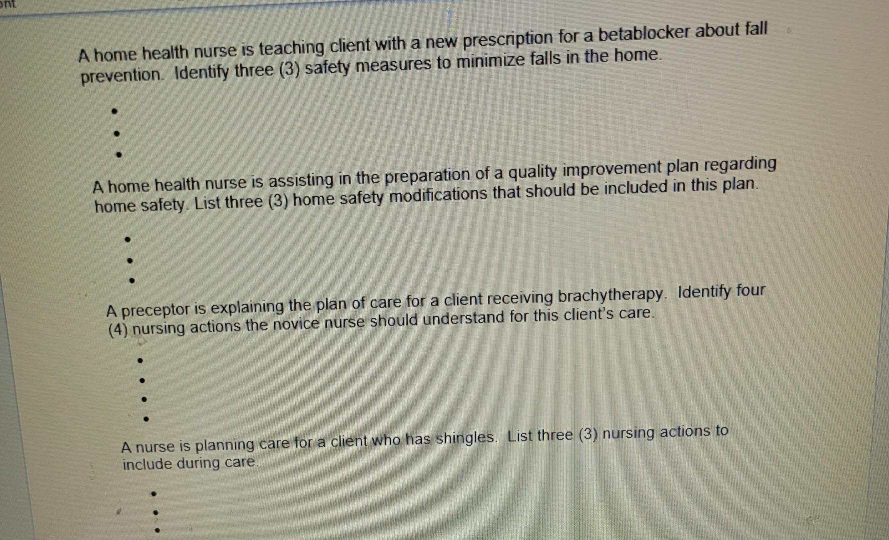 A Nurse Provides Discharge Teaching For A Client Admitted In Diabetic Ketoacidosis Dka Identify Four 4 Actions The 3