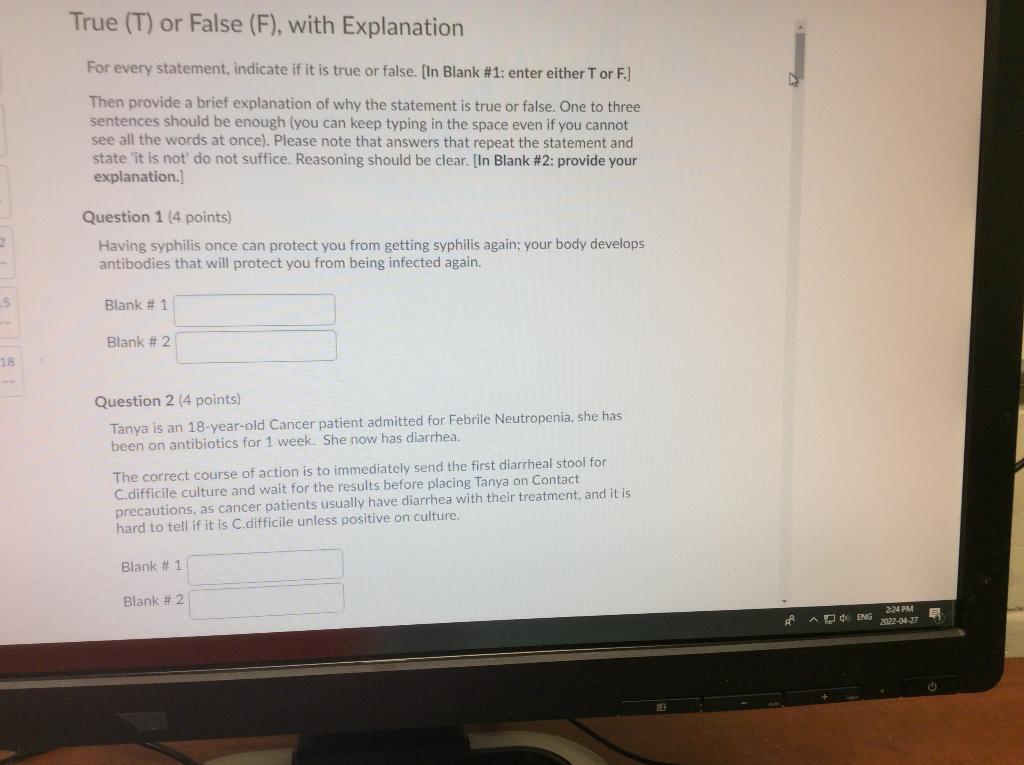 1 2 Please Answer All Questions Please Answer Related To Infection Prevention And Control Please Always Provide Rati 1