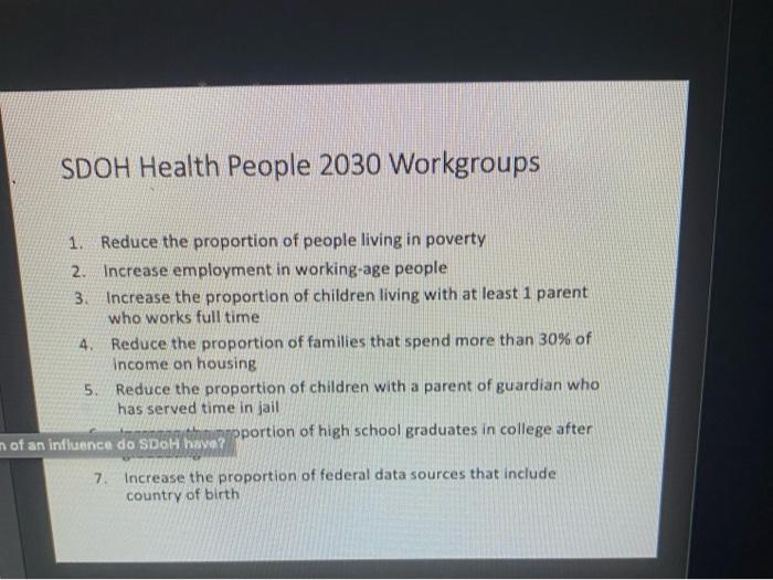 Social Determinants Of Health Healthy People 2030 Social Determinants Of Health Sdoh Are The Conditions In The Enviro 2