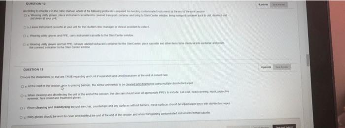 Question Aberce Ope Ro Question 1 0 Althode Whedon Heute Question 14 What Is Used To Clean And Decontaminate The Surf 1