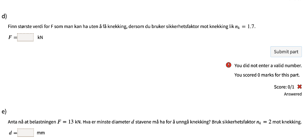 0 5 B F 1 5 Figuren Viser Et Fagverk Alle Avstandene Pa Figuren Er I Meter I Knutepunktene Er Stavene Forbundet Med Fr 3