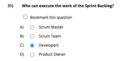 Who Can Execute The Work Of The Spring Backlog