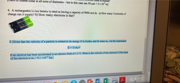 U Course Come In All Sorts Of Diameters But In This Case Use 50 Pm 5x10 M Weh Istrpled 4 A Rechargeable Li Ion Ba 1