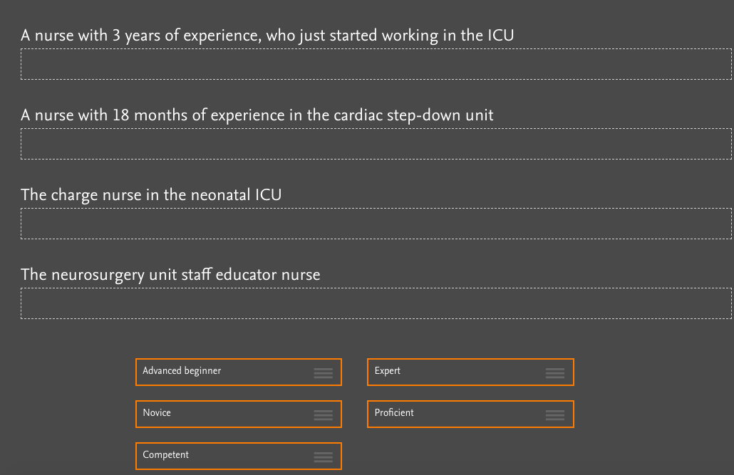 Match With The Correct Stage Of Nursing 1