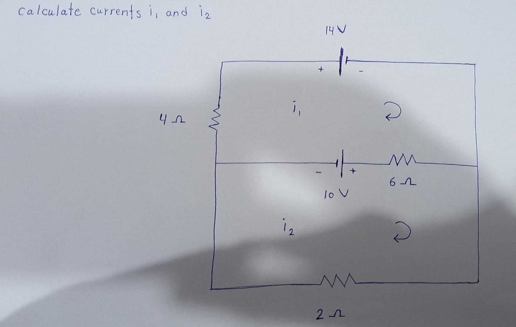 Calculate Currents I And Iz 14w I 2 42 M H 62 Lov D 22 1