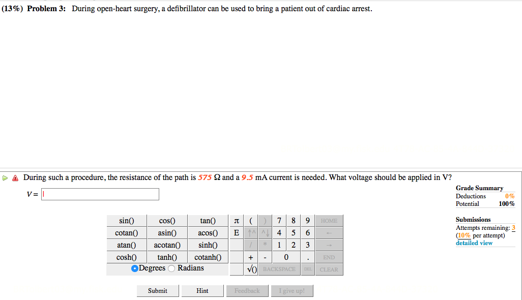 13 Problem 3 During Open Heart Surgery A Defibrillator Can Be Used To Bring A Patient Out Of Cardiac Arrest 4 Duri 1