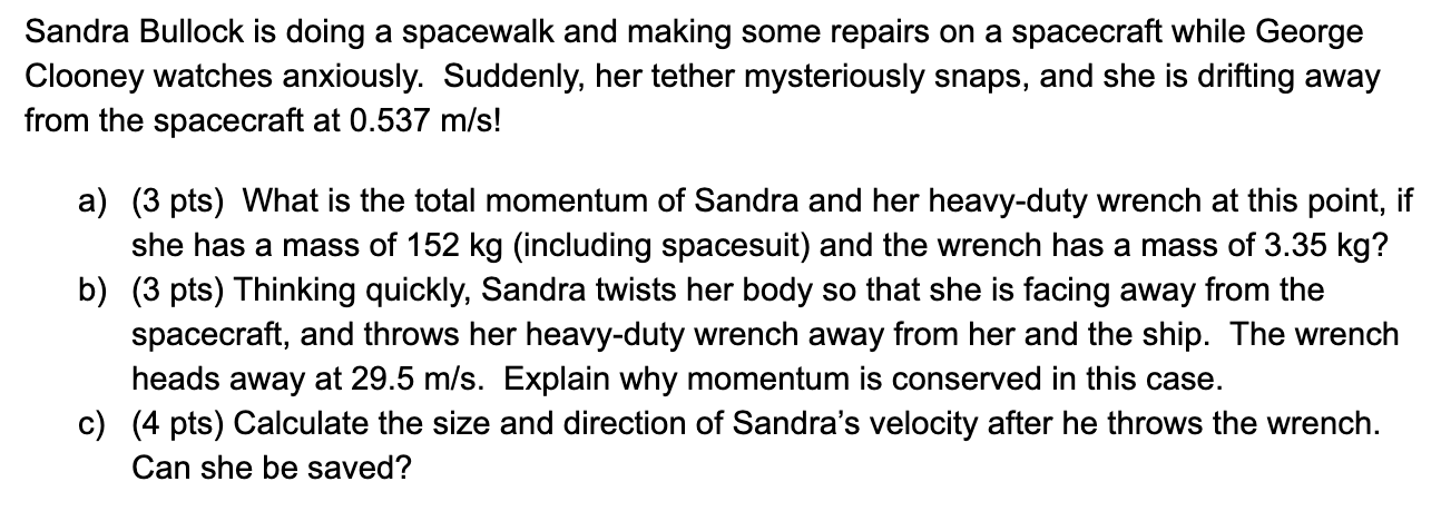 Sandra Bullock Is Doing A Spacewalk And Making Some Repairs On A Spacecraft While George Clooney Watches Anxiously Sudd 1