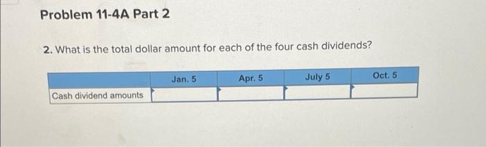 Required Information Problem 11 4a Analysis Of Changes In Stockholders U2019 Equity Accounts Lo C3 P2 P3 The Followin 3