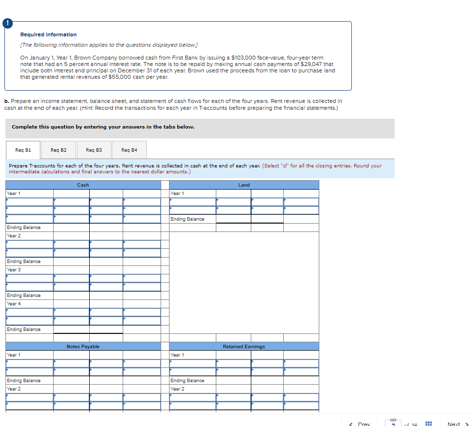 Required Information The Following Information Applies To The Questions Displayed Below On January 1 Year 1 Brown C 3