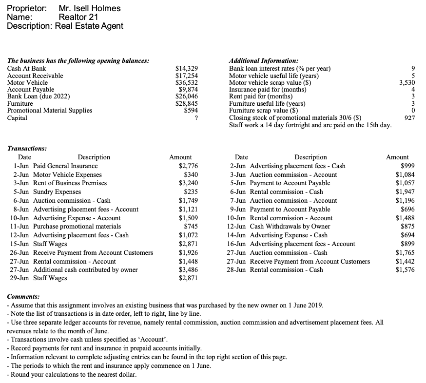Question Complete The Unadjusted And Adjusted Trial Balance As Well As The Income Statement And Balance Sheet 1