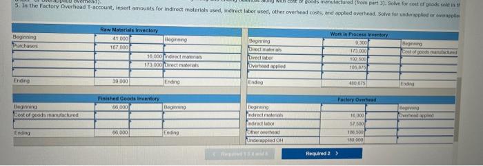 0 Required Information Use The Following Information To Answer Questions Algo The Following Information Applies To T 3