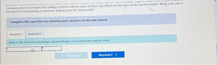 Exercise 11 9 Special Order Decision Lo11 4 Delta Company Produces A Single Product The Cost Of Producing And Selling 2