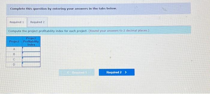 Exercise 12 11 Preference Ranking Of Investment Projects Lo12 5 Oxford Company Has Limited Funds Available For Investm 2