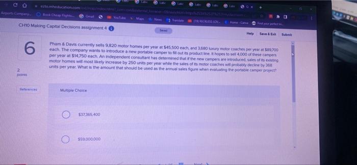 Co Airports Company Book Cheap Fight Gal Ch10 Making Capital Decisions Assignment 4 6 Points Lav Voutube Sandate 19 Asc 1
