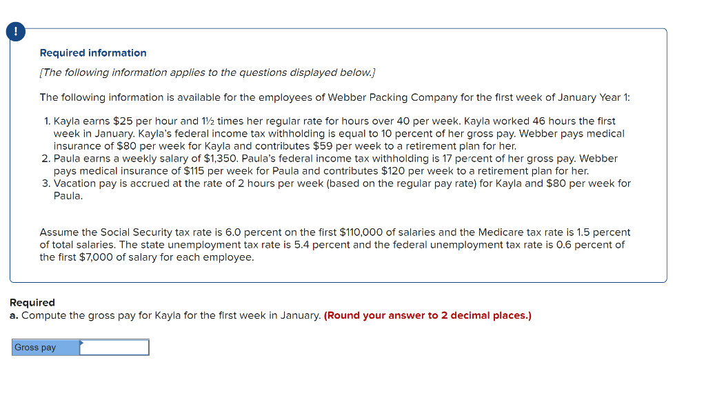 Required Information The Following Information Applies To The Questions Displayed Below The Following Information I 1