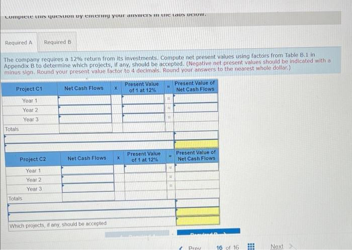 Exercise 24 18 Algo Net Present Value Unequal Cash Flows And Internal Rate Of Return Lo P3 P4 Phoenix Company Is Co 2