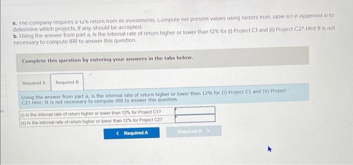 Exercise 24 18 Algo Net Present Value Unequal Cash Flows And Internal Rate Of Return Lo P3 P4 Phoenix Company Is Co 3