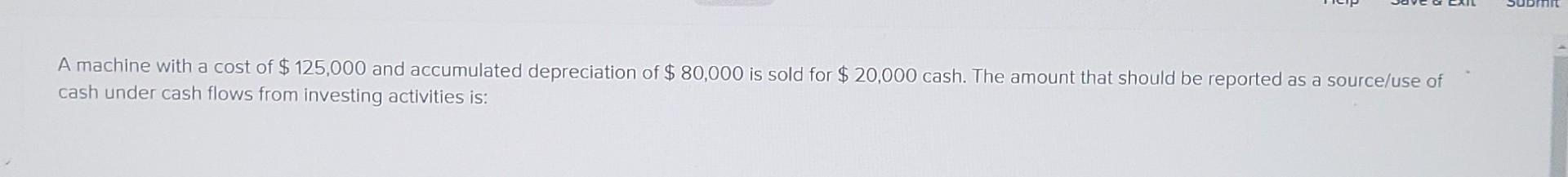 A Company Reported The Following Information For The Year Net Income 236 000 90 300 Depreciation Expense Gain Sale Of 4