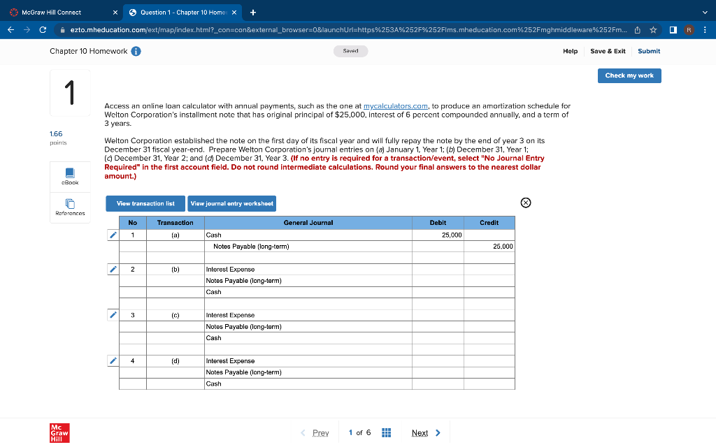 Mcgraw Hill Connect Question 1 Chapter 10 Home X Ezto Mheducation Com Ext Map Index Html Con Con External Browser 0 1