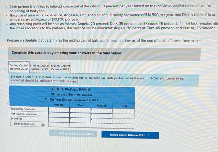 Problem 14 23 Algo Lo 14 4 14 5 14 6 On January 1 2020 The Dental Partnership Of Angela Diaz And Krause Was Fo 2