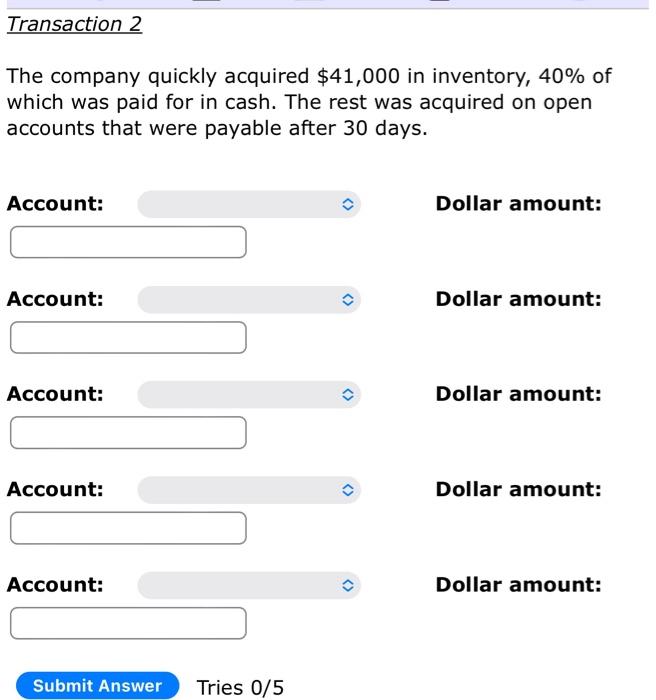 Transaction 1 On March 1 The Three Classmates Opened A Checking Account For The Wire At A Local Bank They Each Deposit 2