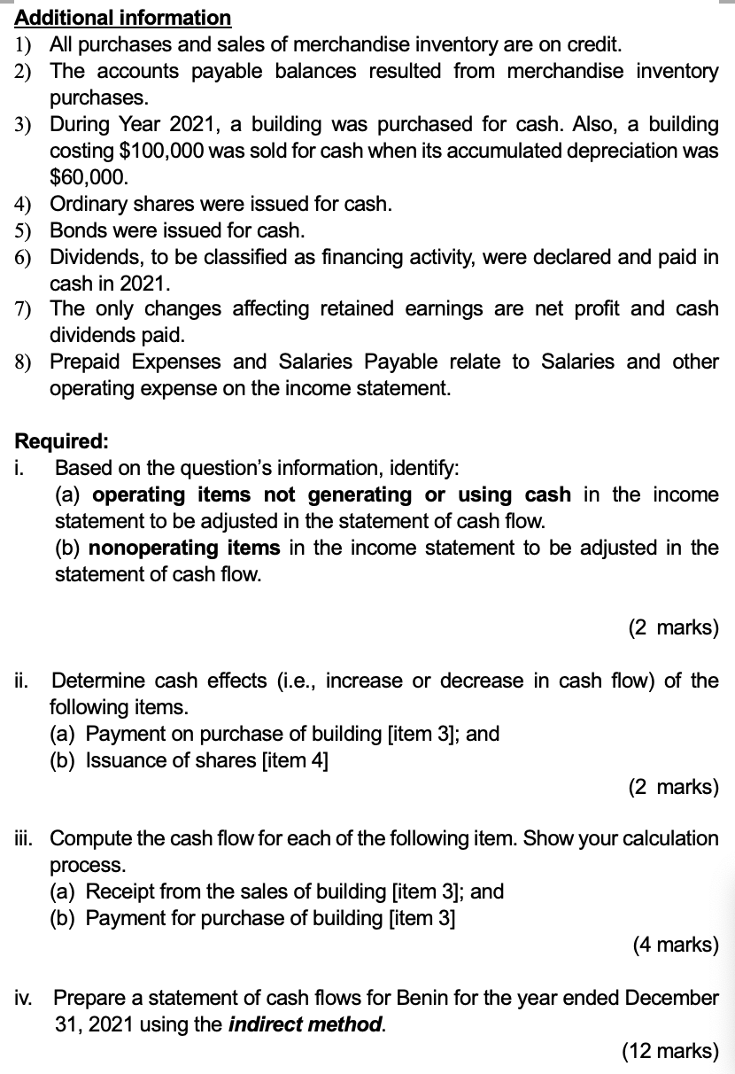 Question 1 Total 20 Marks Ben Is The Chief Accountant Of Great Power Ltd A Multi National Company Listed On London St 2