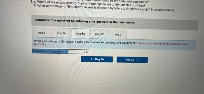 A Condensed Balance Sheet For Simultech Corporation And A Partially Completed Vertical Analysis Are Presented Below Req 3