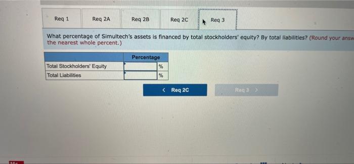 A Condensed Balance Sheet For Simultech Corporation And A Partially Completed Vertical Analysis Are Presented Below Req 4